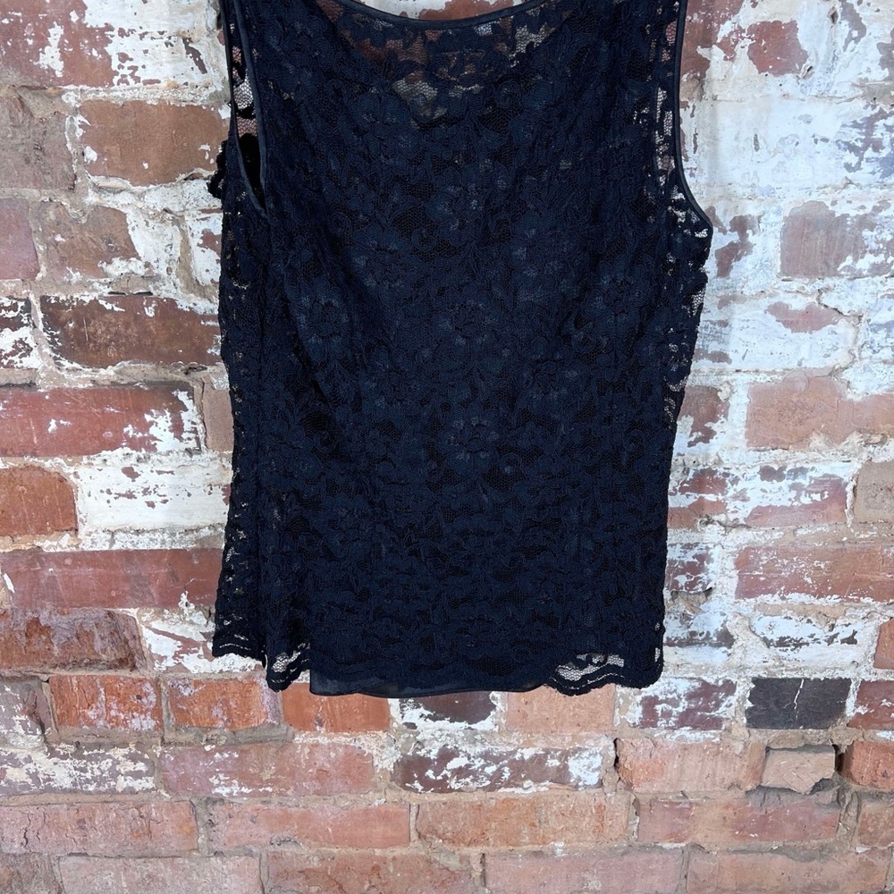 Ann Taylor Black Sleeveless Tank Top